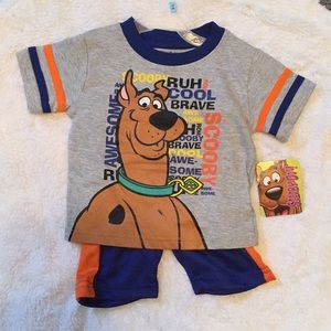 NWT Scooby Doo 12 mos 2 piece matching set